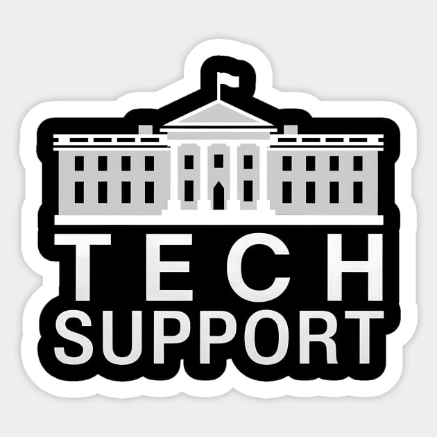 Tech Support White House Tech Support D.O.G.E DOGE Sticker by ArtistTee ⭐⭐⭐⭐⭐
